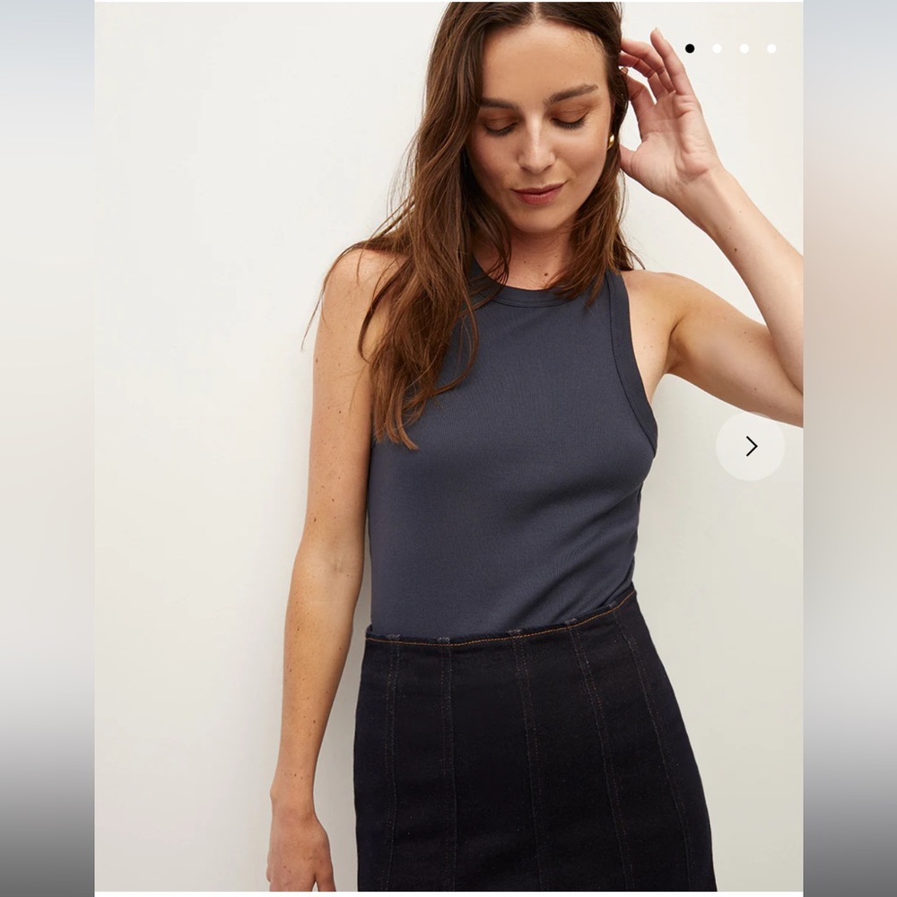 Veronica beard JORDYN TANK navy blue small